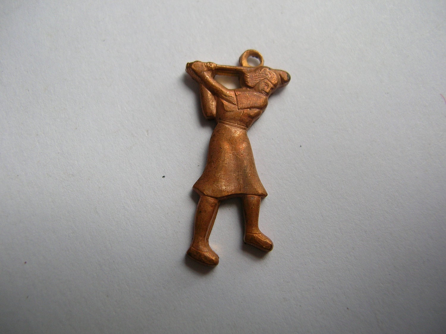 12 Vintage solid brass golf findings 1.00 SALE