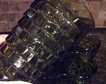SALE Diamond Anchor Hocking Pitcher and Glasses