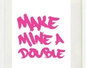 Print Inspirational: 8 "X 10" Bar print, Typography, Office Art, Wall print gallery, graffiti