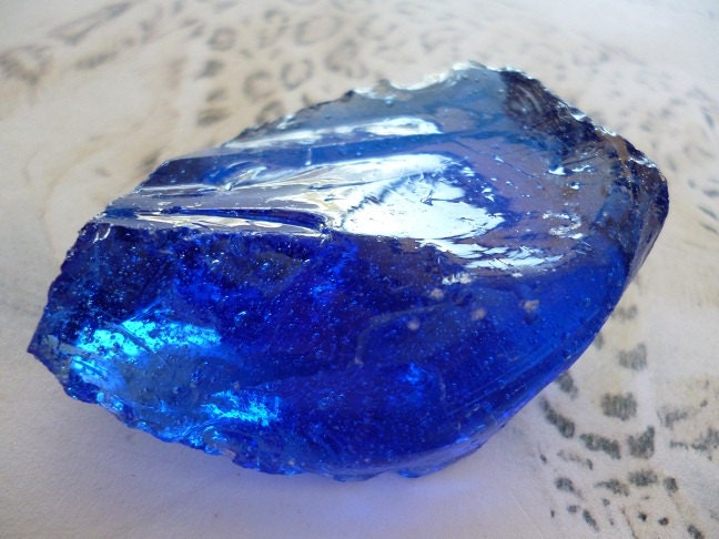 blue volcanic glass