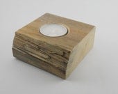 Rustic Wood Tealight Holder, Industrial Tealight, Reclamed Wood Tealight,  Pallet Tealight Holder