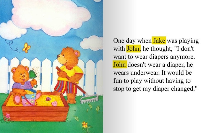 Toilet Training - Personalized - Toilet Training Story Book - Potty Training - Learn and Grow