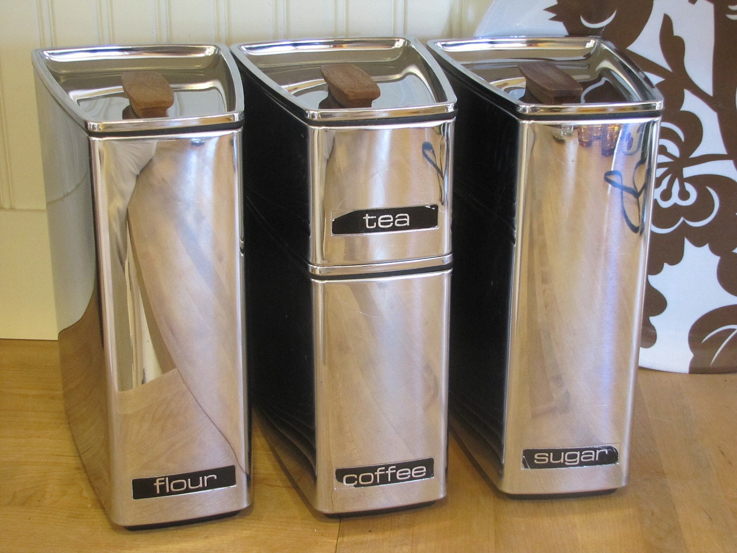 Mid Century Modern Canister Set Lincoln Beautyware by SundayTown