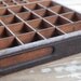 Antique wood divided drawer for crafting - printer drawer - smaller size - 16 x 16