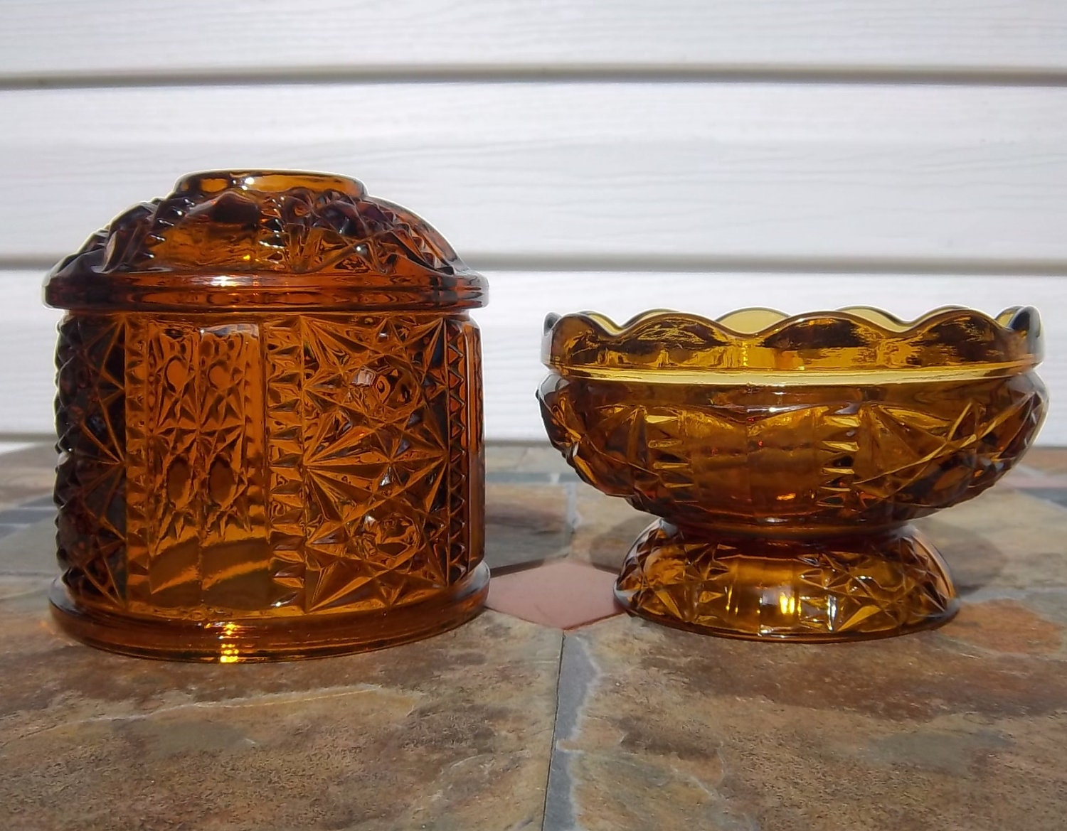 Amber Candle Holder