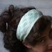 Greek Head Band, Nuno Felted Headband, Womans Headband, Mint Green Headband, FREE SHIPPING