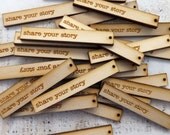 25 CUSTOM Wood Tags - Add Your Shop Name