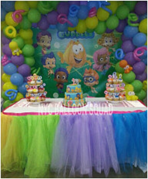 Tulle Tutu Table Skirt Head Table Party Table Custom Made You Pick Colors Il_570xn