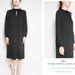 Vintage 70s Black Long-Sleeve-Dress with Key-Hole Slit
