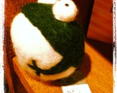 Needle felted Crazy Frog by WoolyBoo