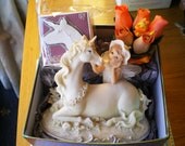 Fairy and Unicorn Gift Box with Statue, Exploding Box Card and Fairy Garden. Each Item Personalised for Free