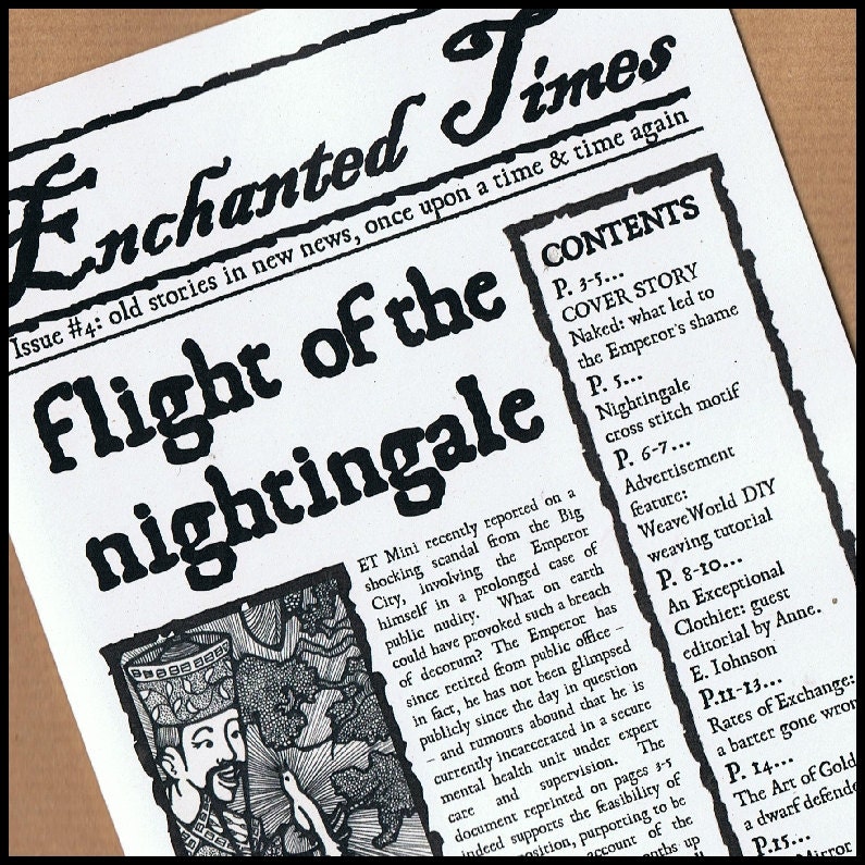 ENCHANTED TIMES 4 - a journal of re-told fairy tales - Emperor's New Clothes, Cinderella, Rumpelstiltskin and more