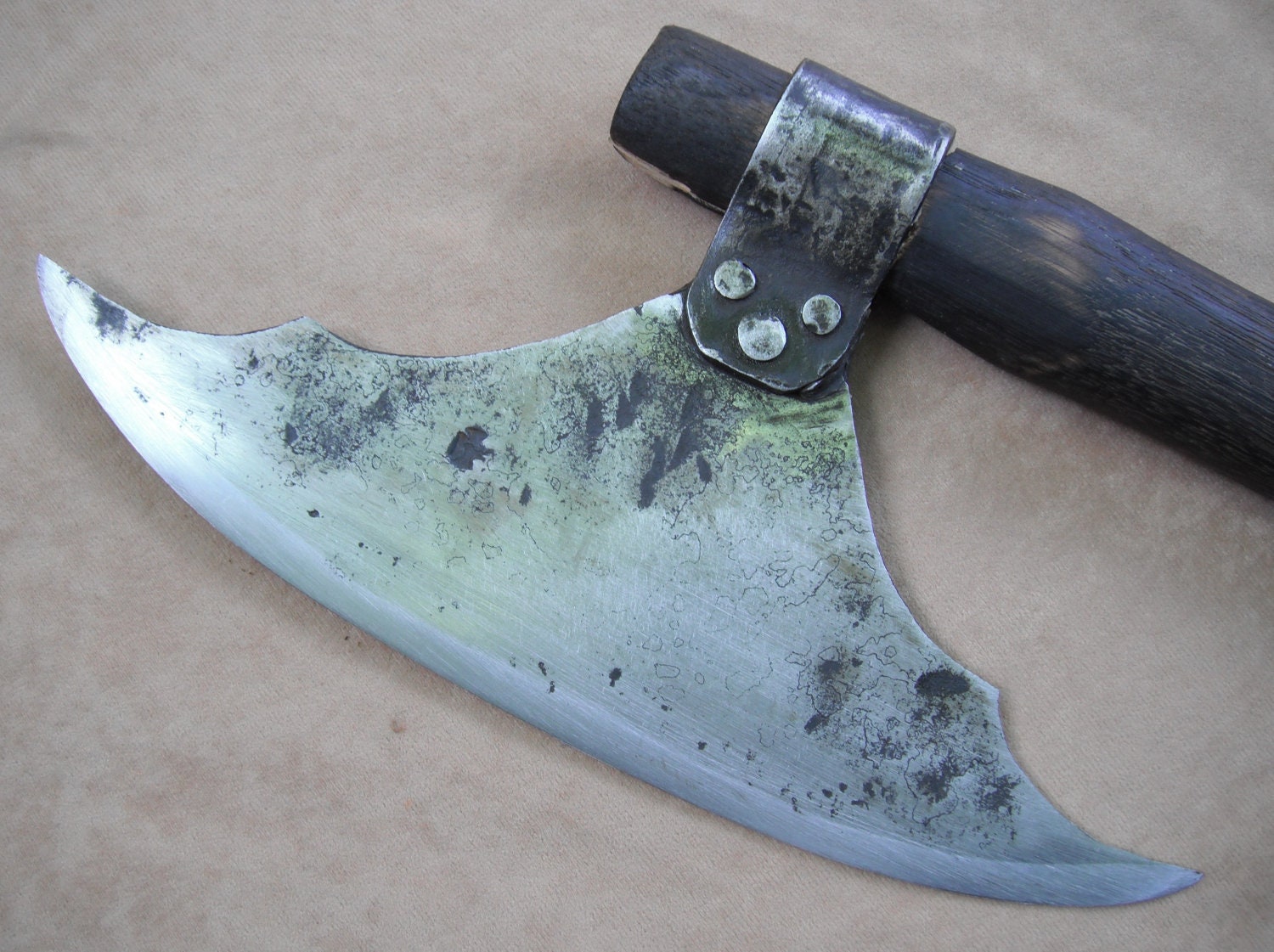 Hand forged bush craft axe : Zombie day must have