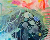 Beyond Sea, 2012. Original acrylic & gouache on canvas painting.