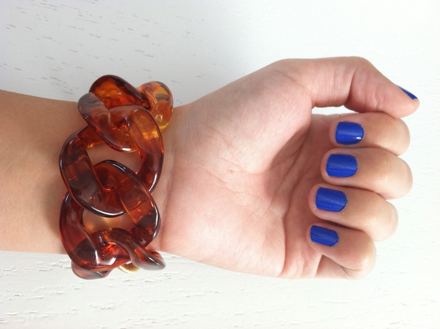 LARGE tortoise chain bracelet