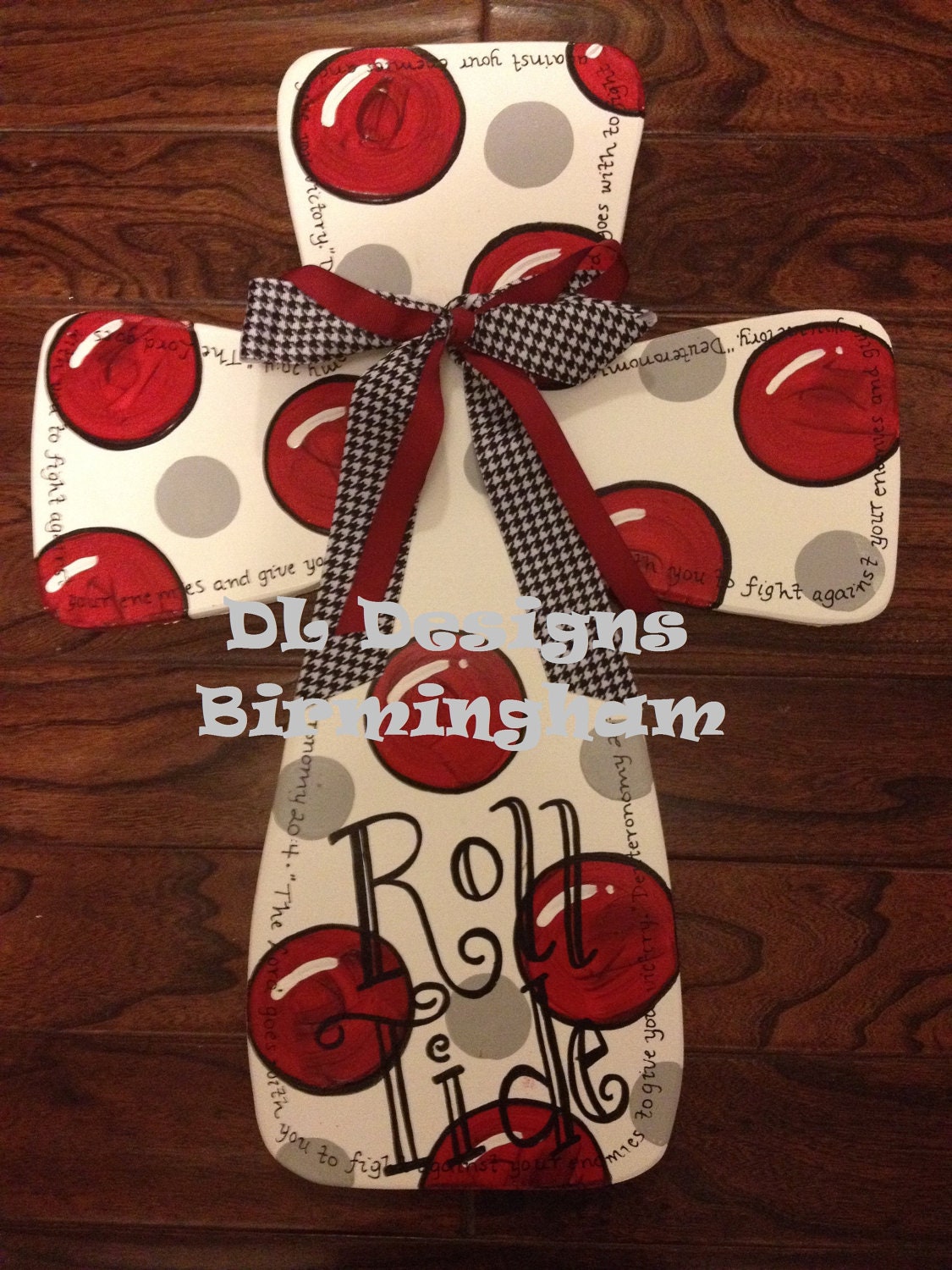 Alabama Cross Roll Tide door hanger or wall decor