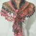 Valentine's Day discount Crocheted multicolor elegant triangle magic shawl,gift by Arzu's Style