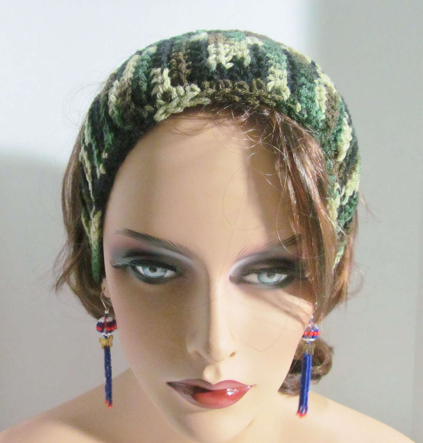 Crochet Camouflage Headband