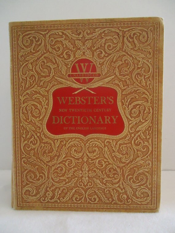 Vintage ster's Dictionary Oversized by StoneSoupVintage on Etsy