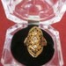 SALE Vintage Seta Art Deco Style 18 KT GE Gold Electroplate Rhinestone Ring, Size 8