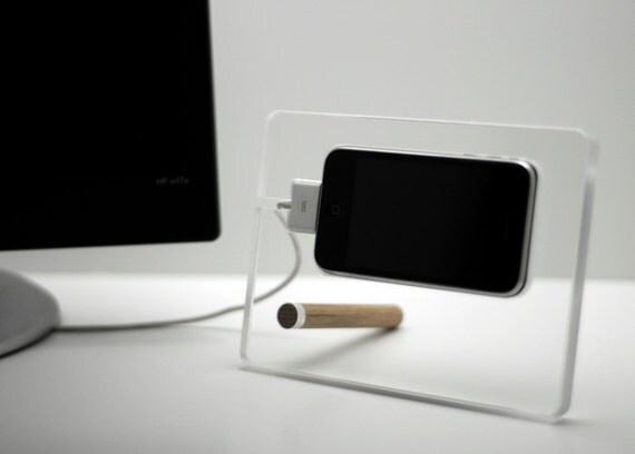 Floating iPhone 5 dock charging phone station by DoerflerDesigns Floating iPhone 5 dock charging phone station by DoerflerDesigns