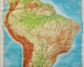 Vintage Map of Northern Part of South America