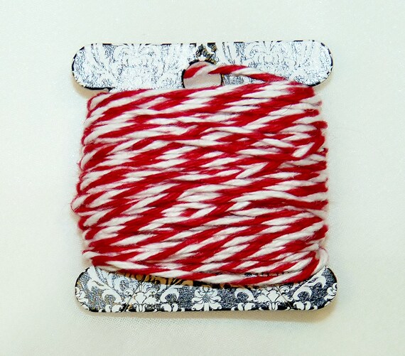 Bakers Twine - 12 Yards ReD Twisted Twine - Stationery, Packages, Homemade Gifts, Tags, Cards, DIY, Crafts, Shower, Party Il_570xn
