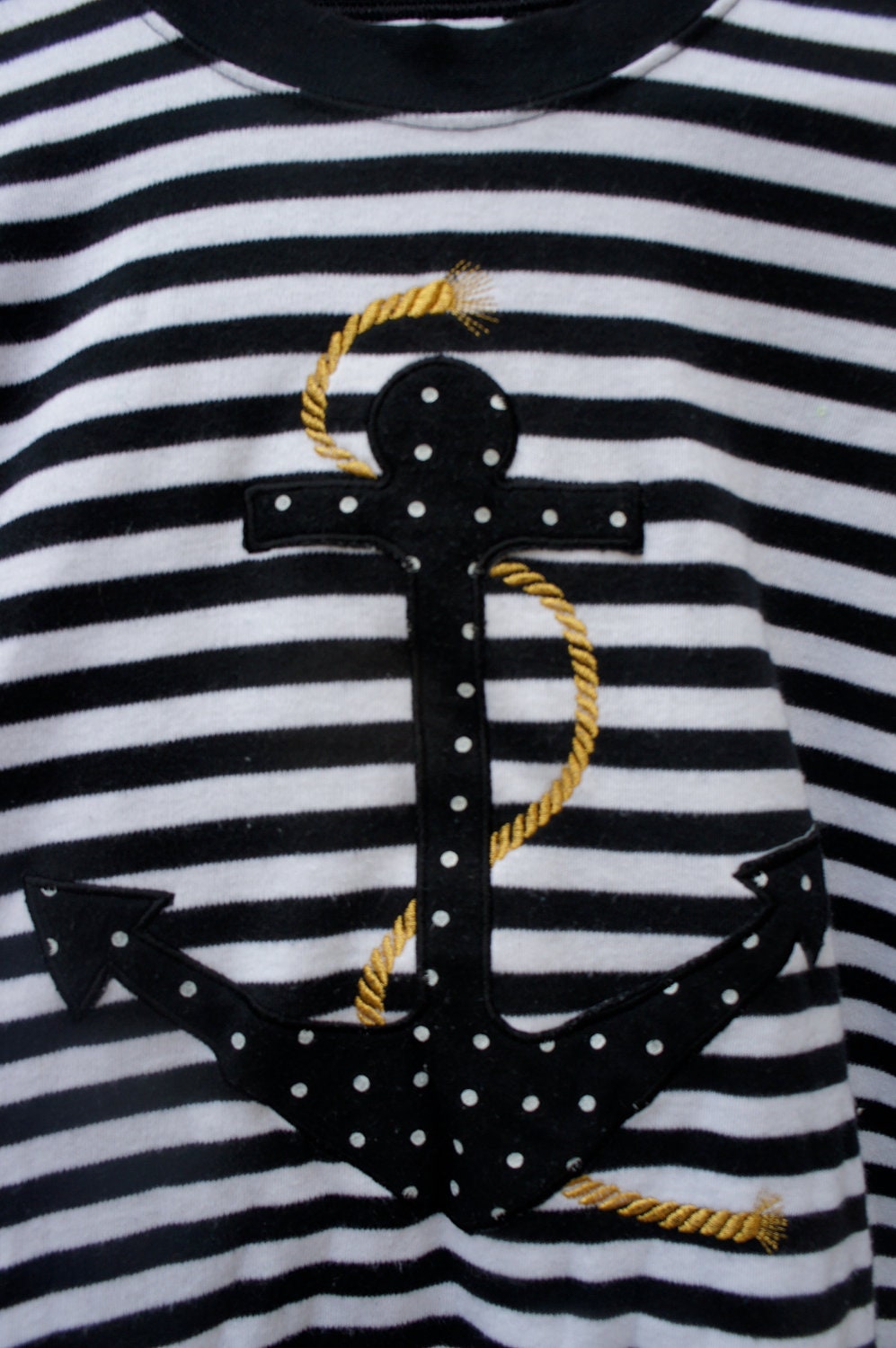 Vintage Anchor Striped Top
