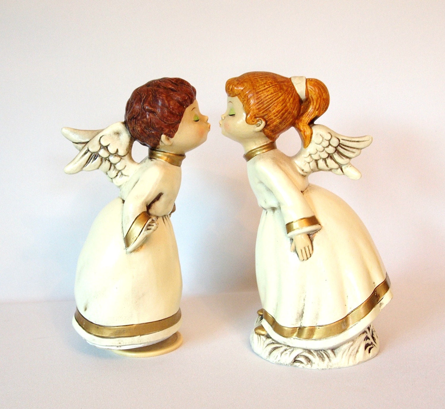 On Sale Vintage Large Kissing Angels Boy and by HouseofLucien