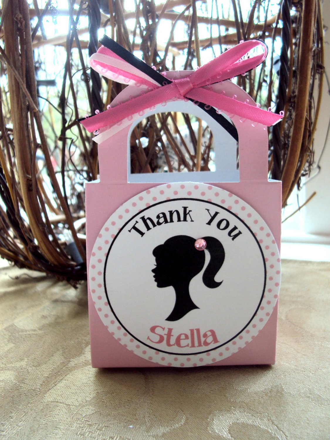 Silhouette Party Favor ,Barbie party favor ,Birthday Favor Boxes