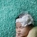 Baby Fascinator White Baptism