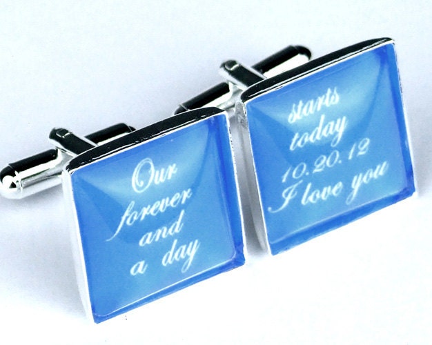 Custom monogram Square cuff links, Personalized father of the bride wedding date cufflinks, Wedding cuff links, groom gift, groomsmen gift