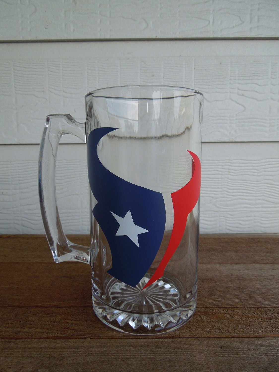Houston Texans Football Beer Mug by SoBadorable on Etsy