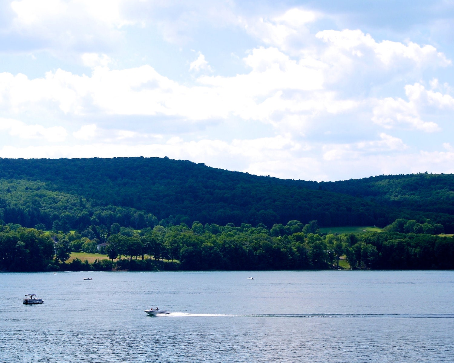Nature Photography -Relaxing Blue Waters in New York State - Nautical, Summer, Lake, Travel Photography - PetitePastiche