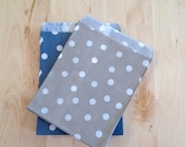 GRAY Polka Dot Treat Bags - Party Favor - Baking Craft Party Supplies Il_170x135