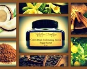 Organic Natural Cocoa Bean Exfoliating Brown Sugar Scrub 8 oz