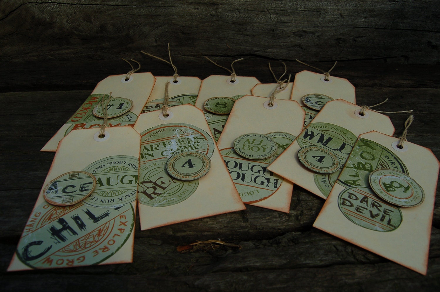 Buy gift tags and invitations - All Boy Gift Tags/Party Invitations