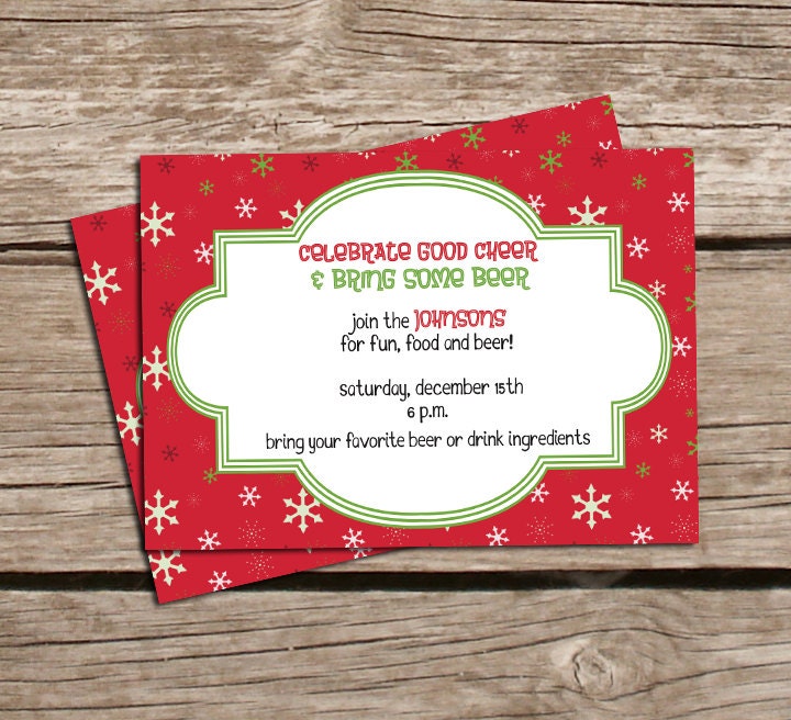 Christmas Party Invitations - Company Party Invitations - Holiday Party Invitations - Party Invitations - Printable Christmas Invitations Il_570xn