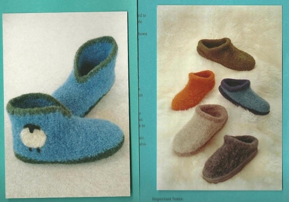 Fiber Trends Felted Wool Slippers and Clogs by SalvagedEnds