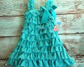 Sale China Jade Petti Dress, ruffle dress, baby dress, girls dress, Birthday outfit, girls outfit, flower girl dress, Blue dress