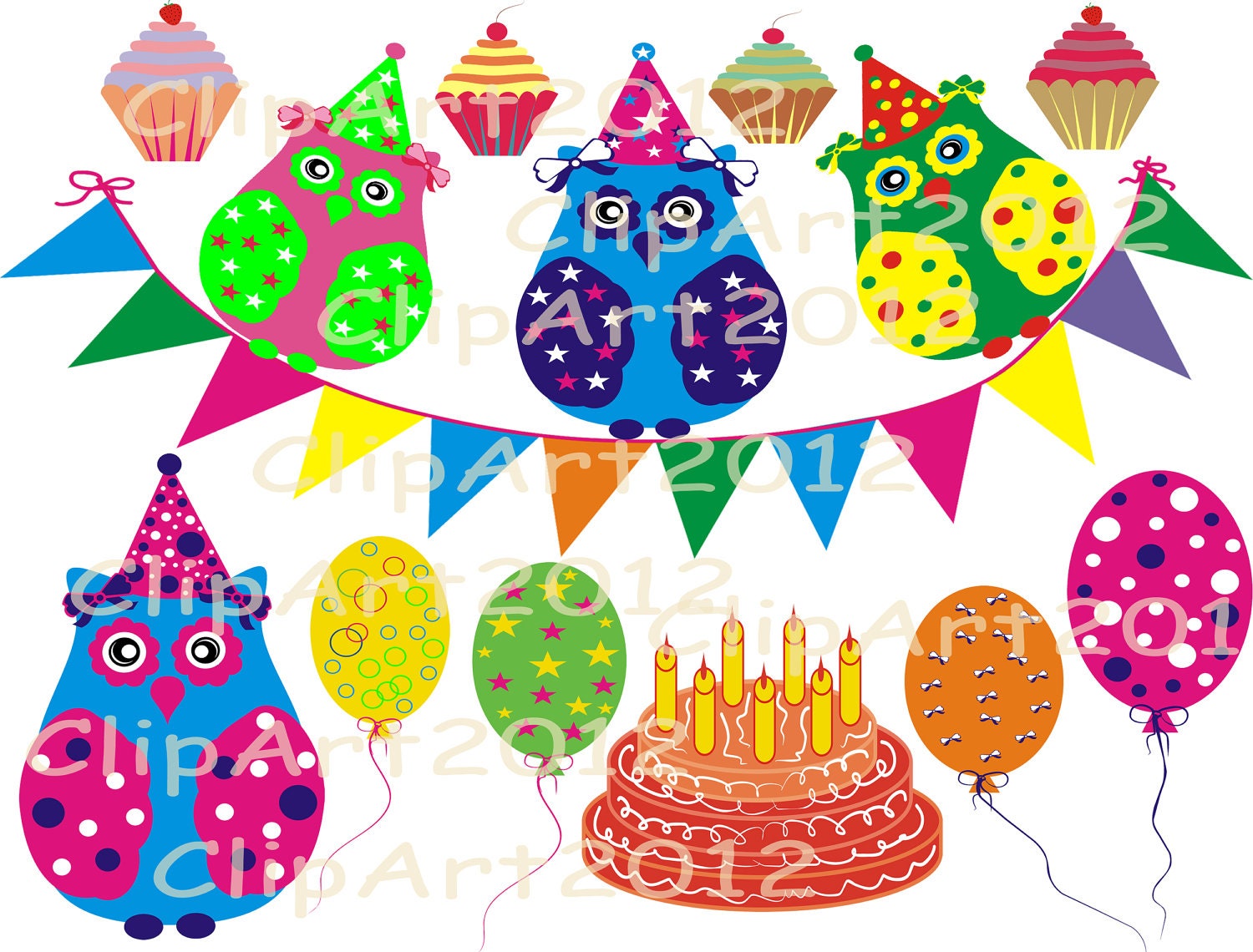 free birthday owl clip art - photo #43