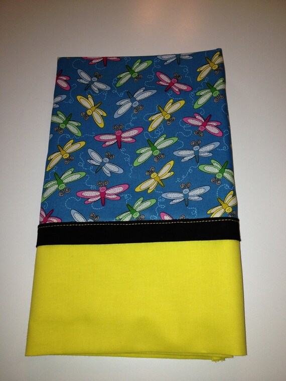 Dragonfly pillow case by Therapythreads on Etsy