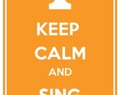 University of Tennessee Vols Keep Calm & Sing Rocky Top 11x17 Print