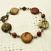 SALE - Picasso Jasper Bracelet with Mixed Metals