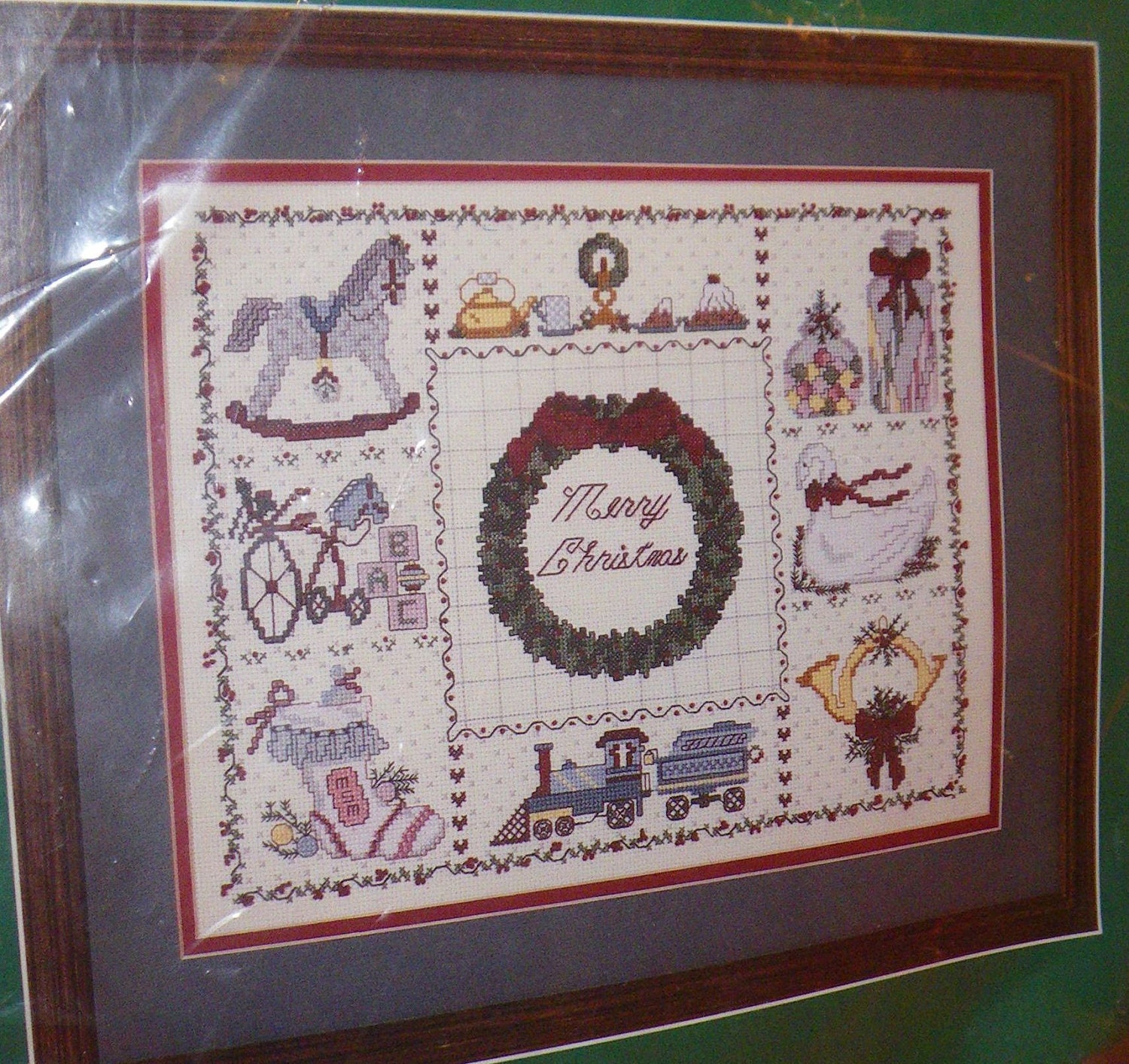 Items similar to Bucilla Christmas Heirloom Counted Cross Stitch Kit