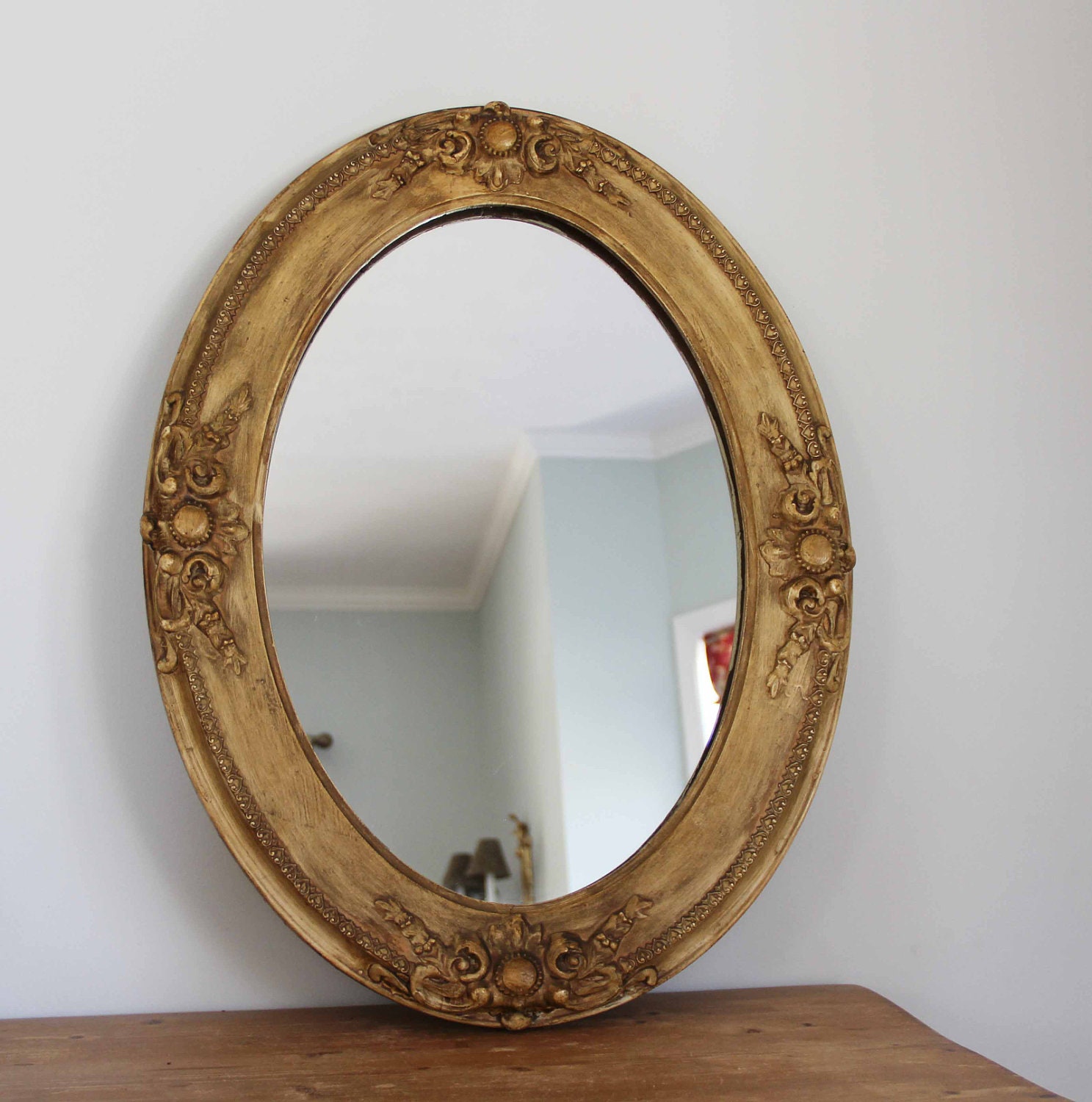 Wooden Frame Mirror Carved