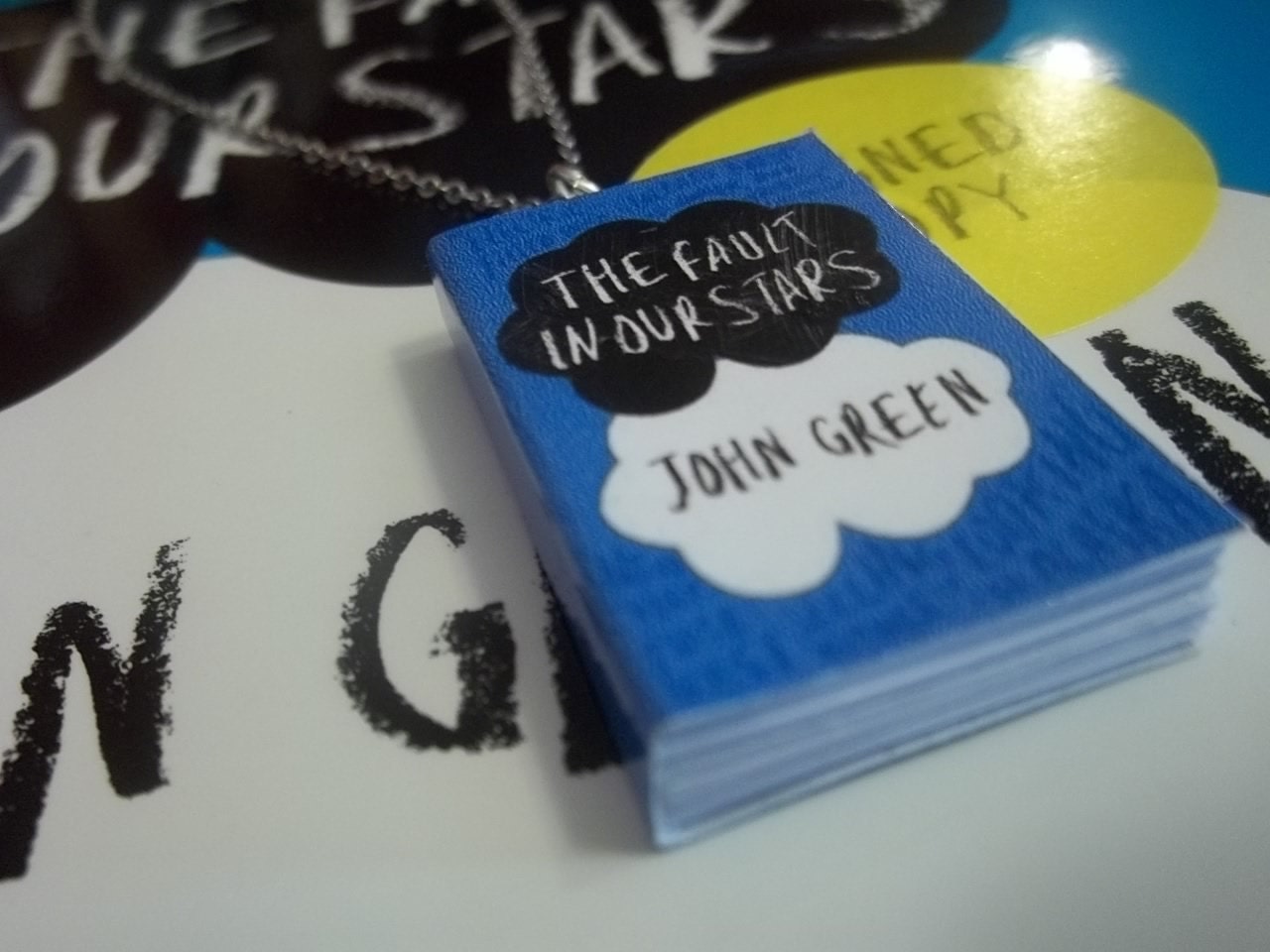 The Fault in Our Stars Miniature Book Necklace