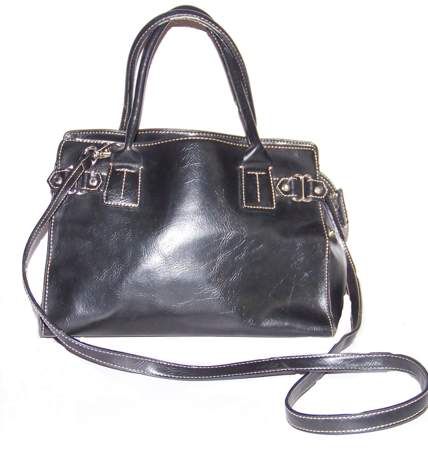 Vintage Black Tommy Hilfiger Purse in EXCELLENT by