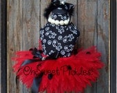 LADY IN RED - Includes Halloween Ladybug Costume Tutu & Matching Headband  - Sizes 0, 3, 6, 9, 12, 18, 24 Months, 2t, 3t, 4t, 5t