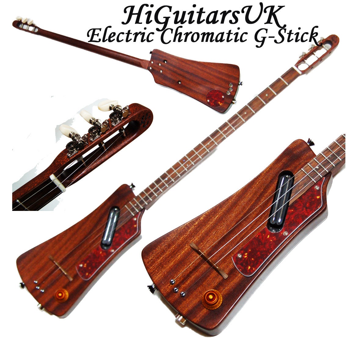 Items similar to UK Handmade Chromatic Electric G Stick Dulcimer, 3
